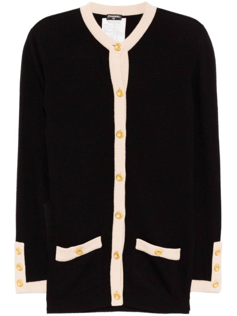 CHANEL Pre-Owned 1993 cashmere cardigan - Black von CHANEL Pre-Owned