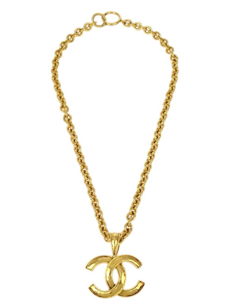 CHANEL Pre-Owned 1994 CC logo pendant necklace - Gold von CHANEL Pre-Owned