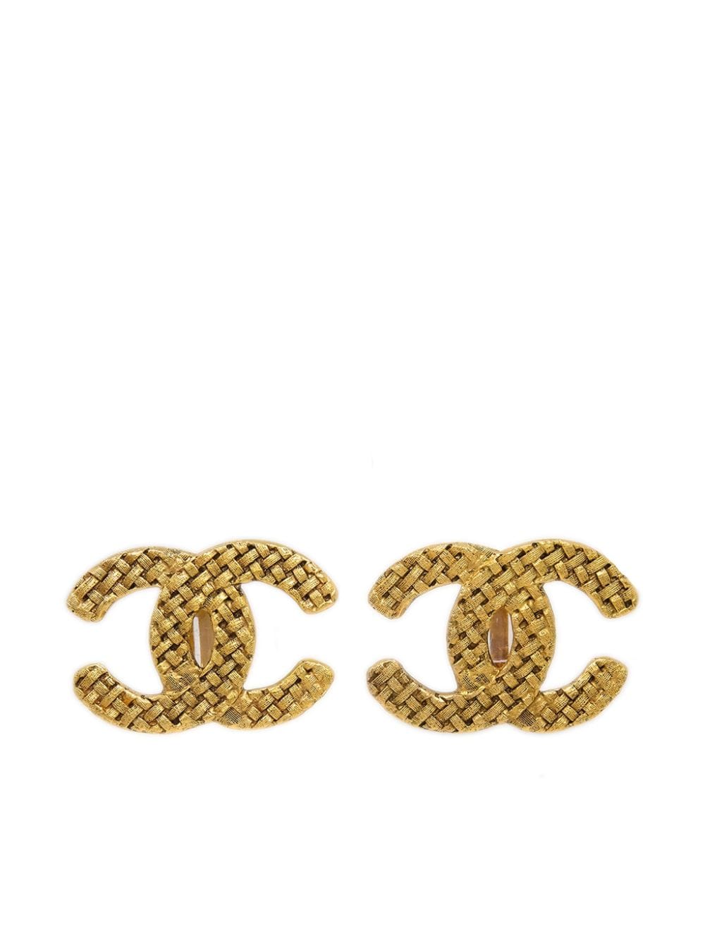 CHANEL Pre-Owned 1994 gold-plated CC earrings von CHANEL Pre-Owned