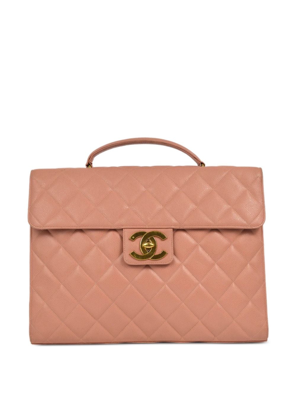 CHANEL Pre-Owned 1995 CC quilted briefcase - Pink von CHANEL Pre-Owned