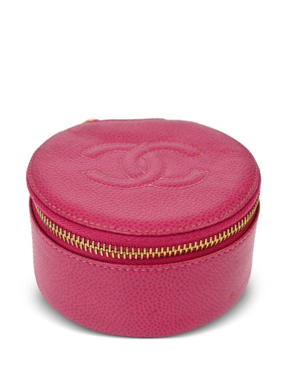 CHANEL Pre-Owned 1995 CC-stitch jewellery case - Pink von CHANEL Pre-Owned