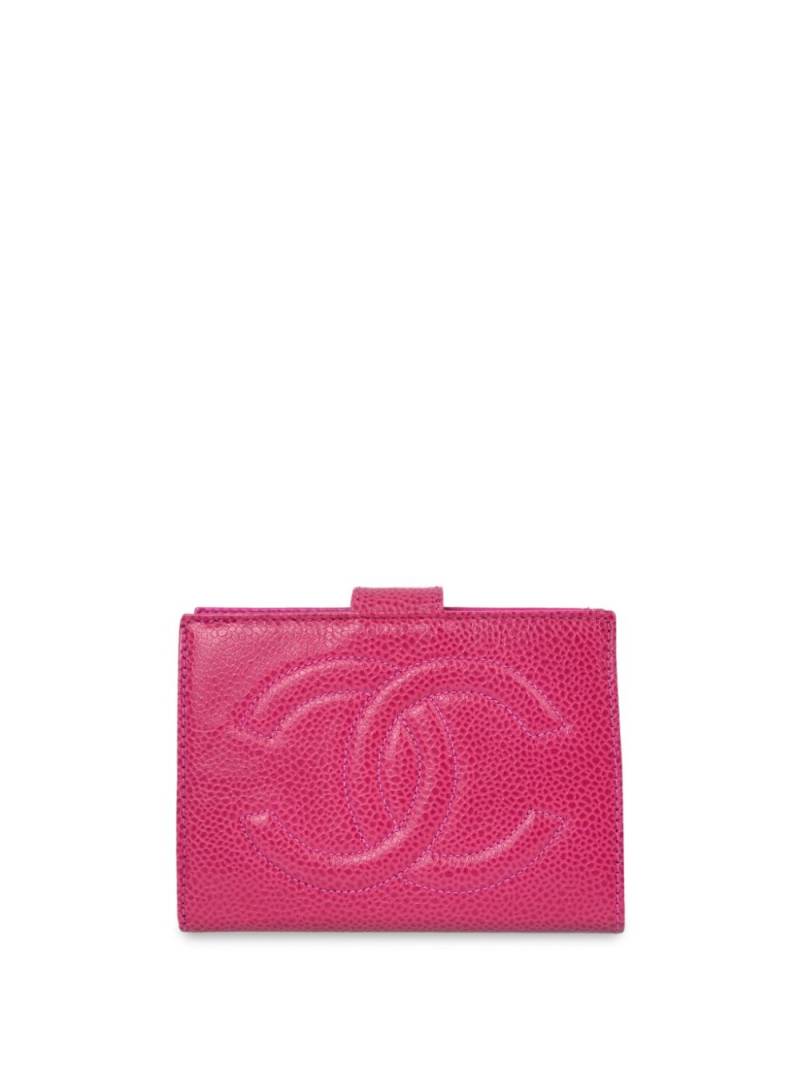 CHANEL Pre-Owned 1995 CC-stitch wallet - Pink von CHANEL Pre-Owned