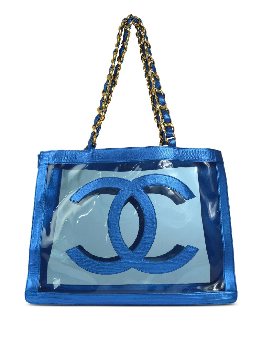 CHANEL Pre-Owned 1995 CC tote bag - Blue von CHANEL Pre-Owned