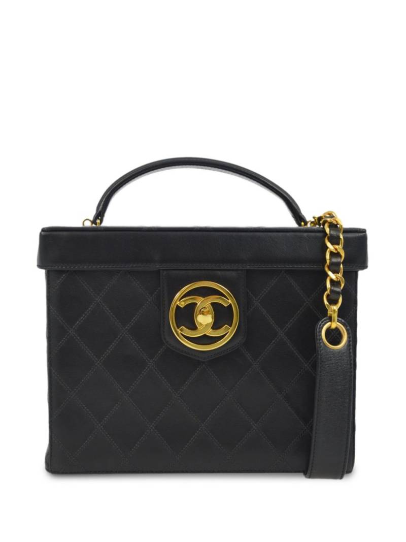 CHANEL Pre-Owned 1995 CC turn-lock Vanity handbag - Black von CHANEL Pre-Owned