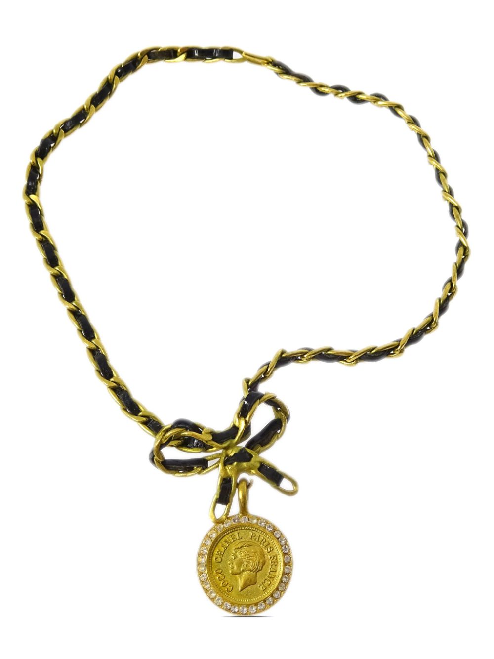 CHANEL Pre-Owned 1995 Medallion chain necklace - Gold von CHANEL Pre-Owned