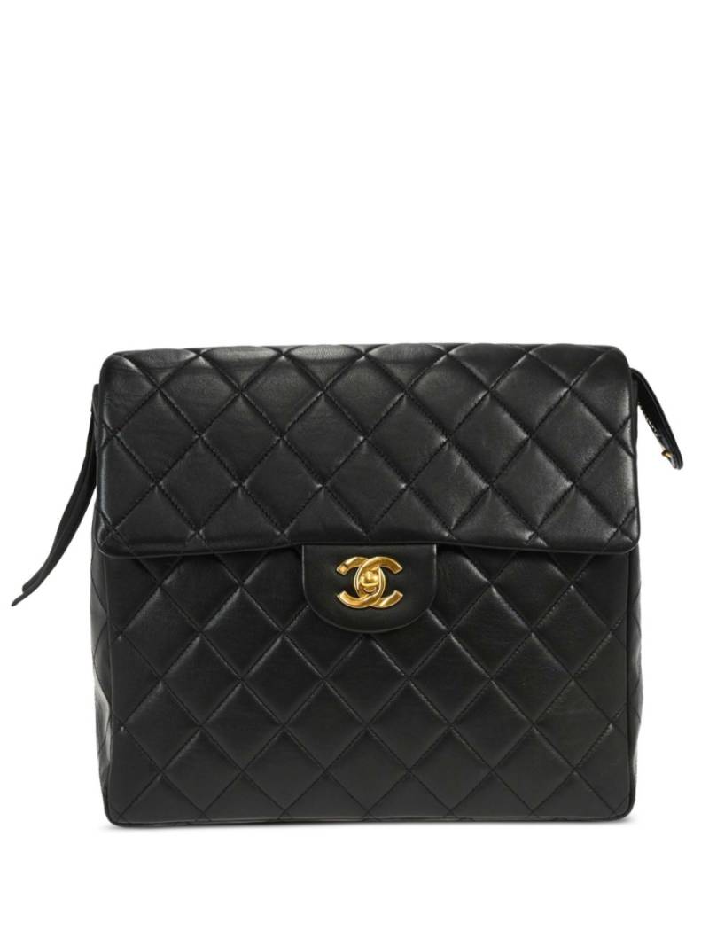 CHANEL Pre-Owned 1995 diamond-quilted backpack - Black von CHANEL Pre-Owned