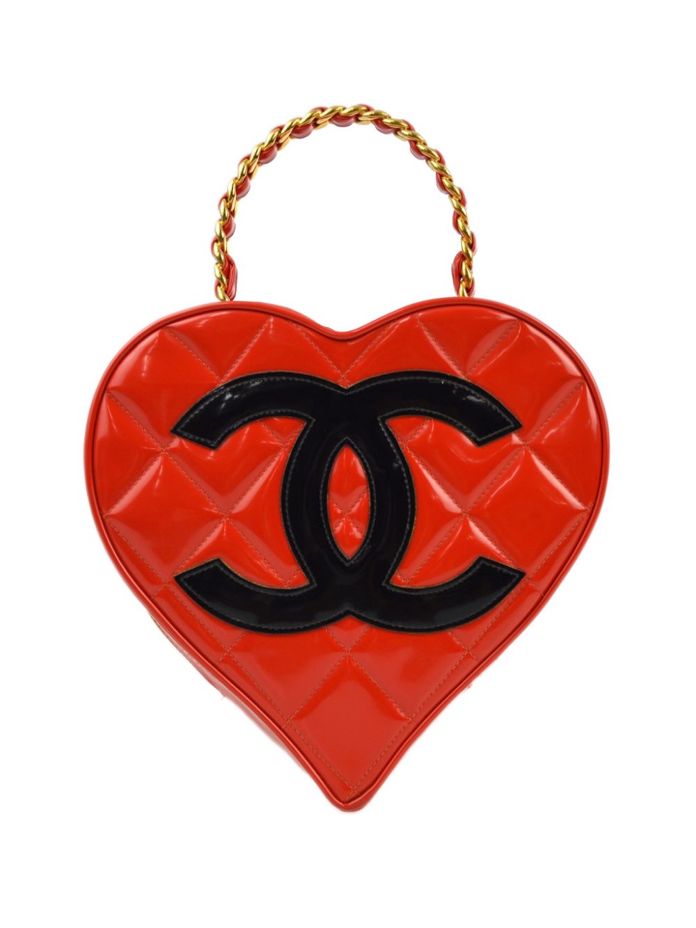 CHANEL Pre-Owned 1995 heart Vanity handbag - Red von CHANEL Pre-Owned