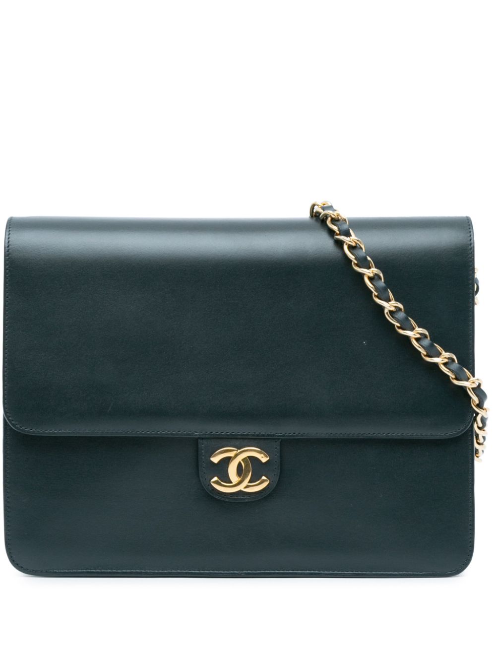 CHANEL Pre-Owned 1996-1997 CC Calfskin Single Flap shoulder bag - Blue von CHANEL Pre-Owned