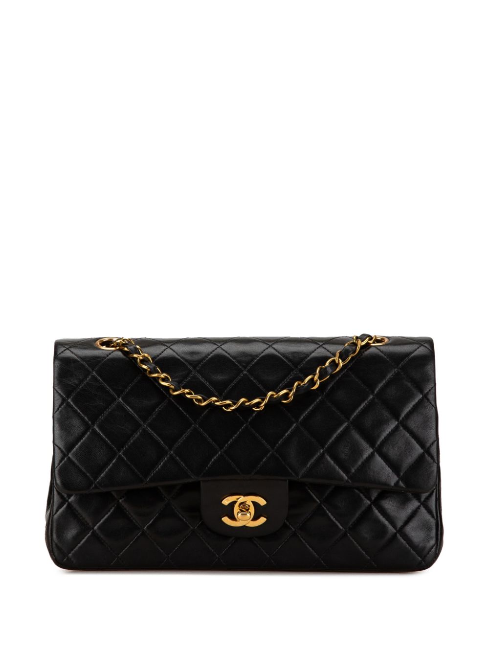 CHANEL Pre-Owned 1996-1997 Medium Classic Lambskin Double Flap shoulder bag - Black von CHANEL Pre-Owned