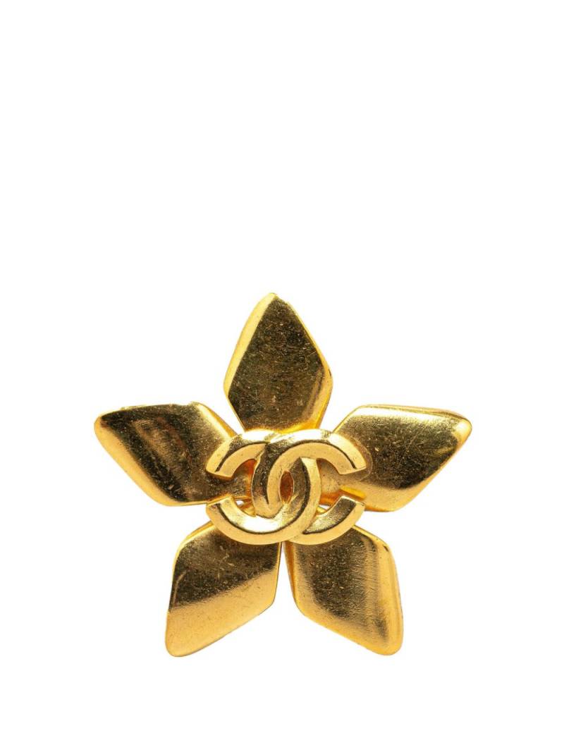 CHANEL Pre-Owned 1996 CC Star costume brooch - Gold von CHANEL Pre-Owned