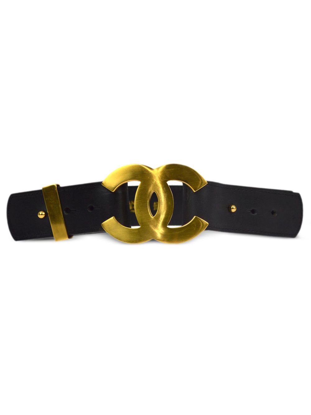 CHANEL Pre-Owned 1996 CC belt - Black von CHANEL Pre-Owned