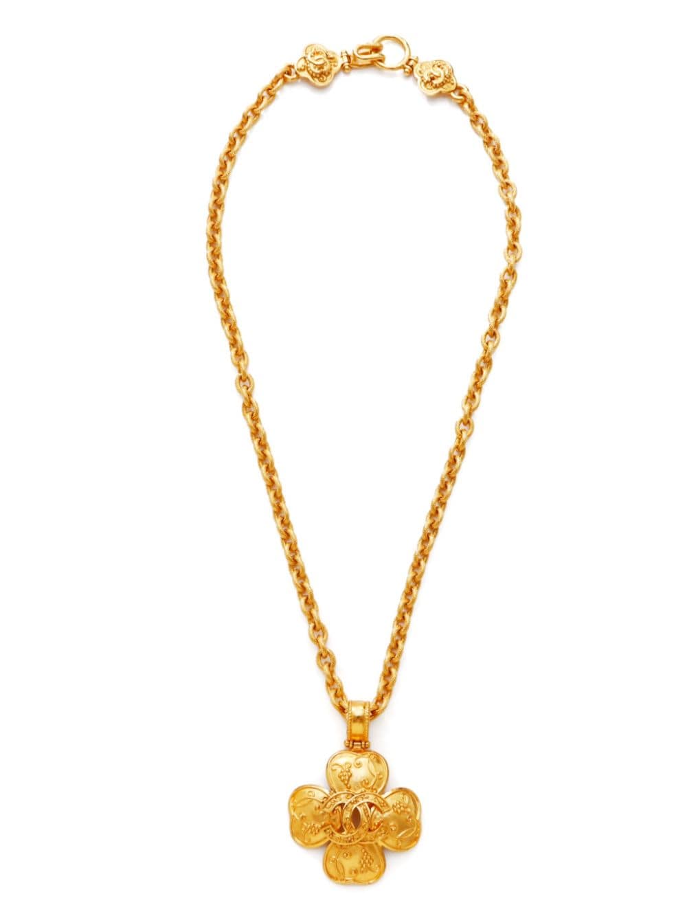 CHANEL Pre-Owned 1996 Clover necklace - Gold von CHANEL Pre-Owned