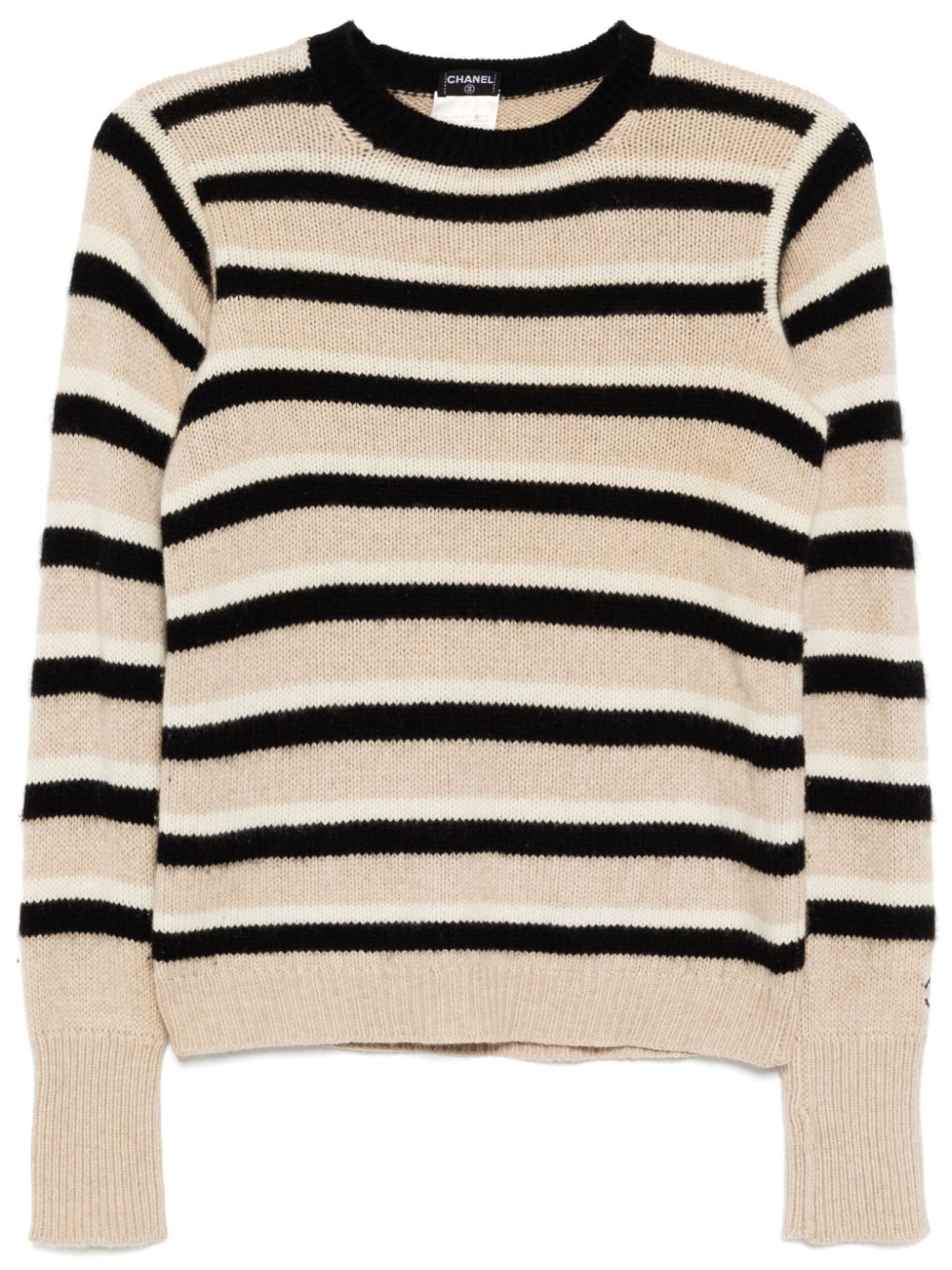 CHANEL Pre-Owned 1996 striped jumper - Neutrals von CHANEL Pre-Owned