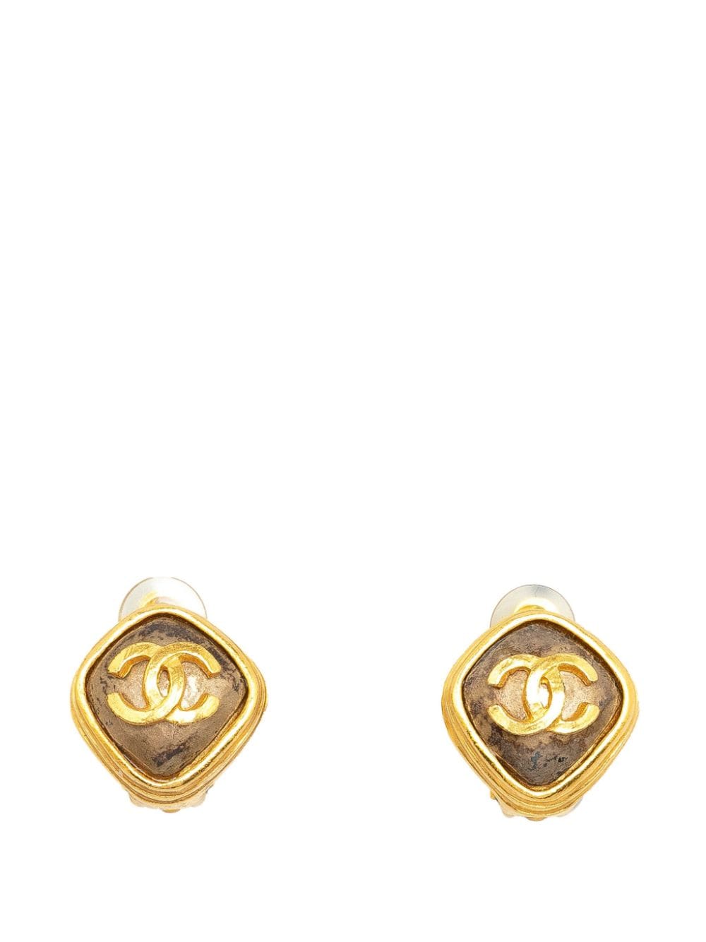 CHANEL Pre-Owned 1997 CC Clip on costume earrings - Gold von CHANEL Pre-Owned