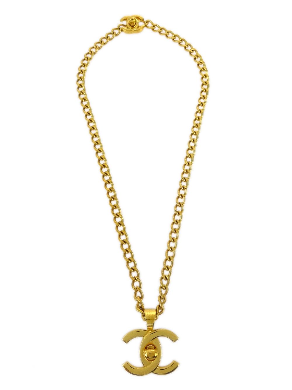 CHANEL Pre-Owned 1997 CC turn-lock necklace - Gold von CHANEL Pre-Owned