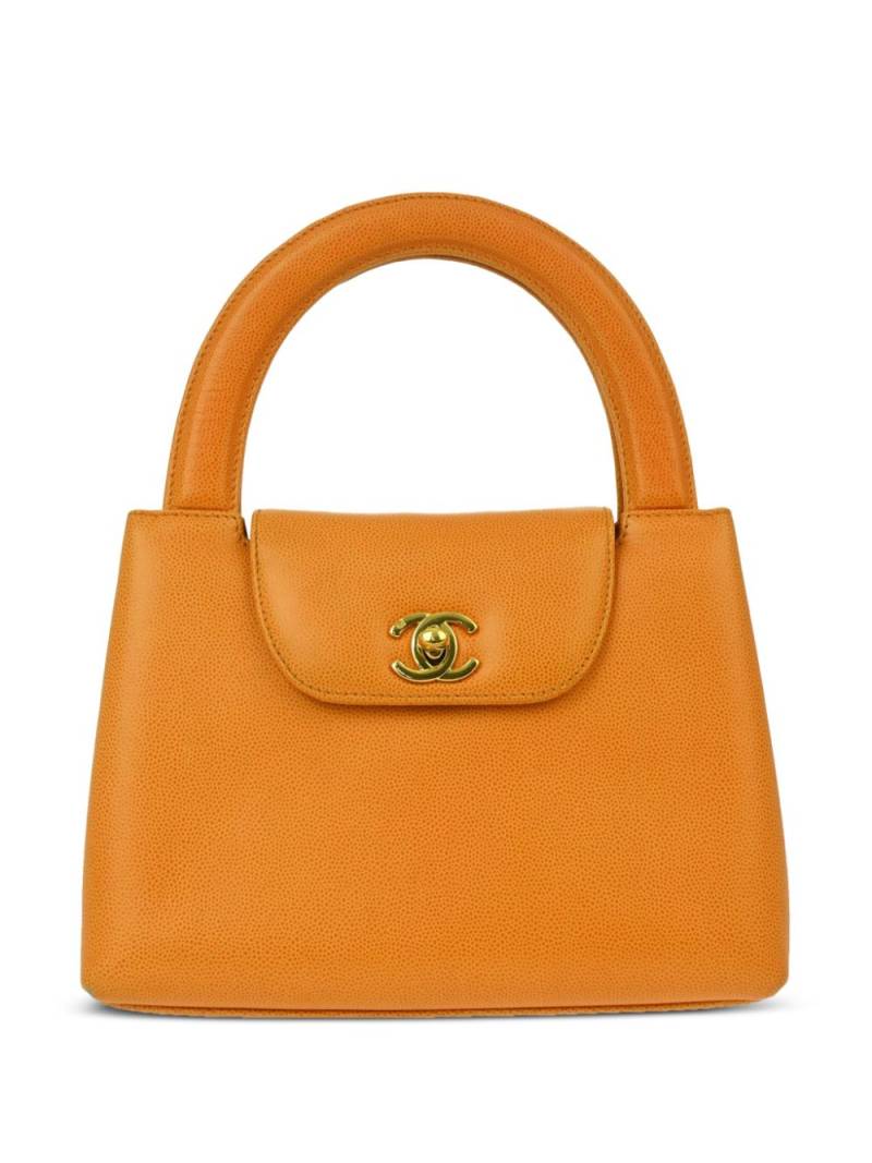 CHANEL Pre-Owned 1998 CC leather handbag - Orange von CHANEL Pre-Owned