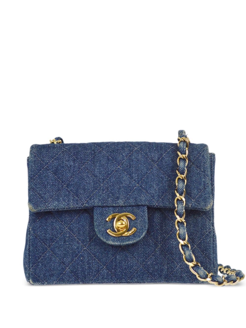 CHANEL Pre-Owned 1998 mini Classic Square Flap shoulder bag - Blue von CHANEL Pre-Owned