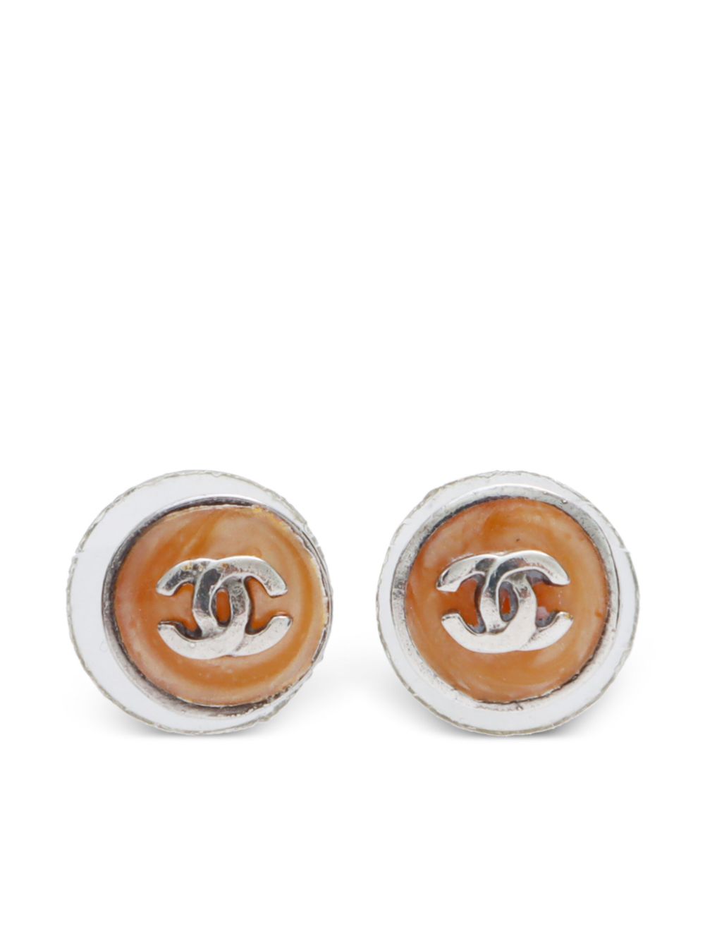 CHANEL Pre-Owned 2000 CC earrings - Silver von CHANEL Pre-Owned