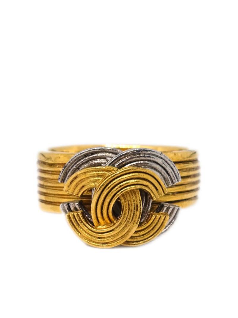 CHANEL Pre-Owned 2000 CC ring - Gold von CHANEL Pre-Owned