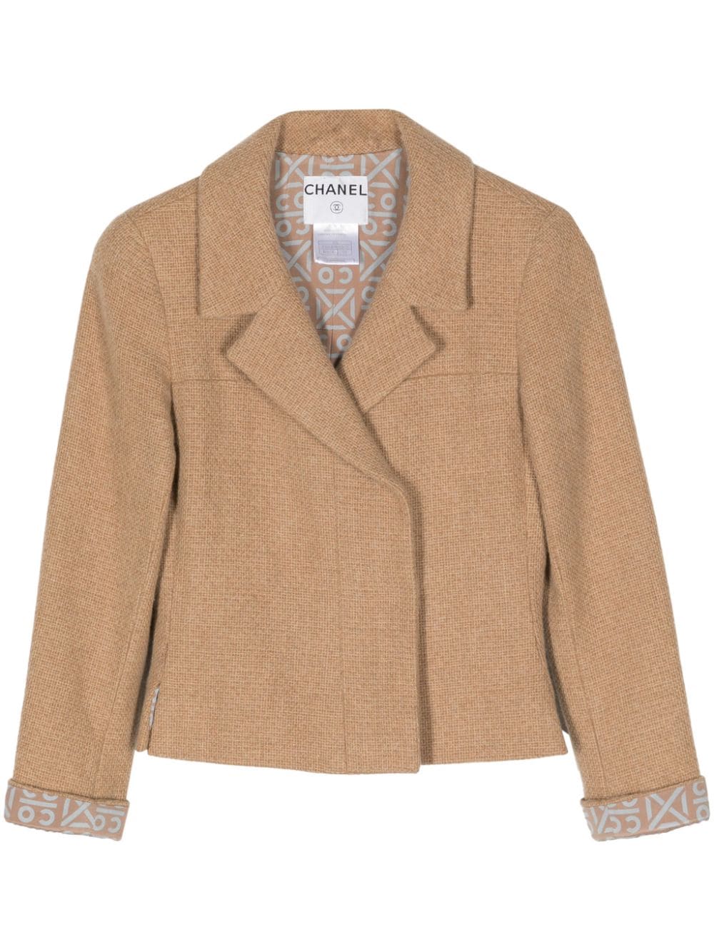 CHANEL Pre-Owned 2000 double-breasted cashmere blazer - Brown von CHANEL Pre-Owned