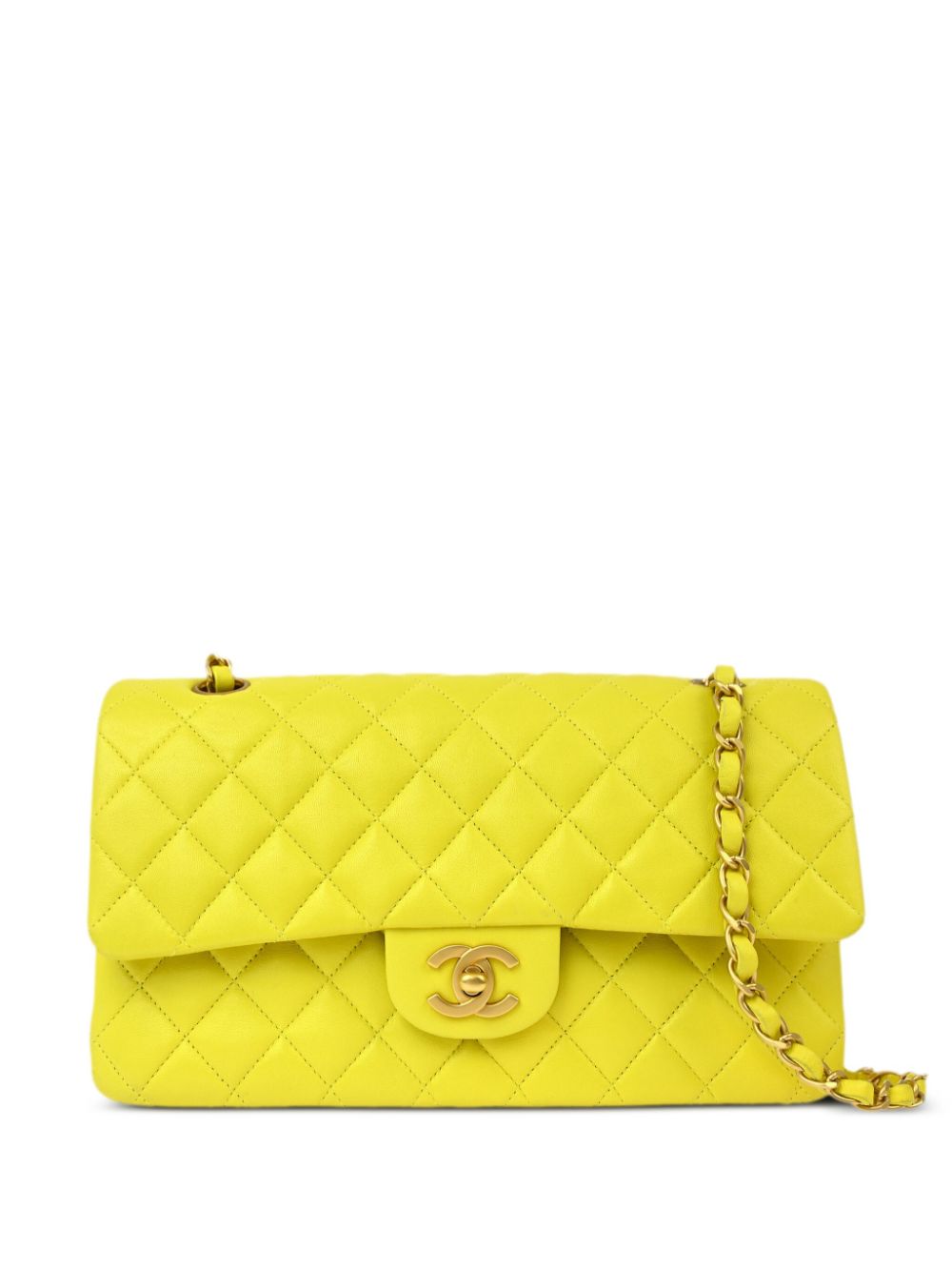 CHANEL Pre-Owned 2000 medium Double Flap shoulder bag - Yellow von CHANEL Pre-Owned