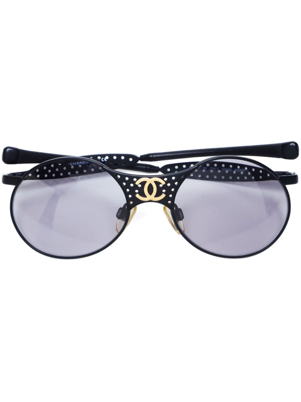 CHANEL Pre-Owned 2000s CC logo sunglasses - Black von CHANEL Pre-Owned