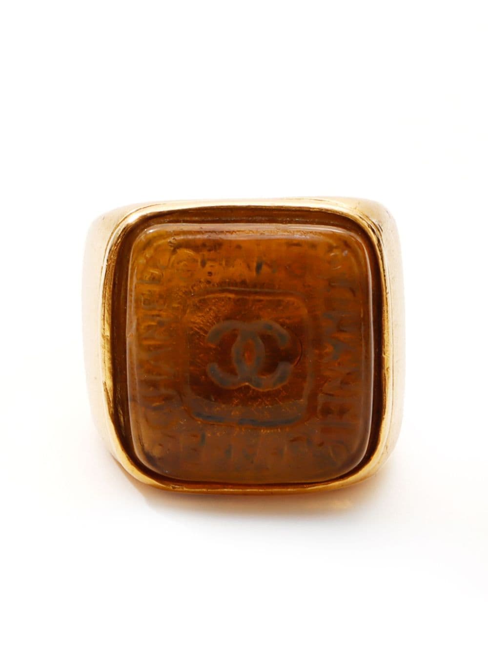 CHANEL Pre-Owned 2000s CC ring - Gold von CHANEL Pre-Owned