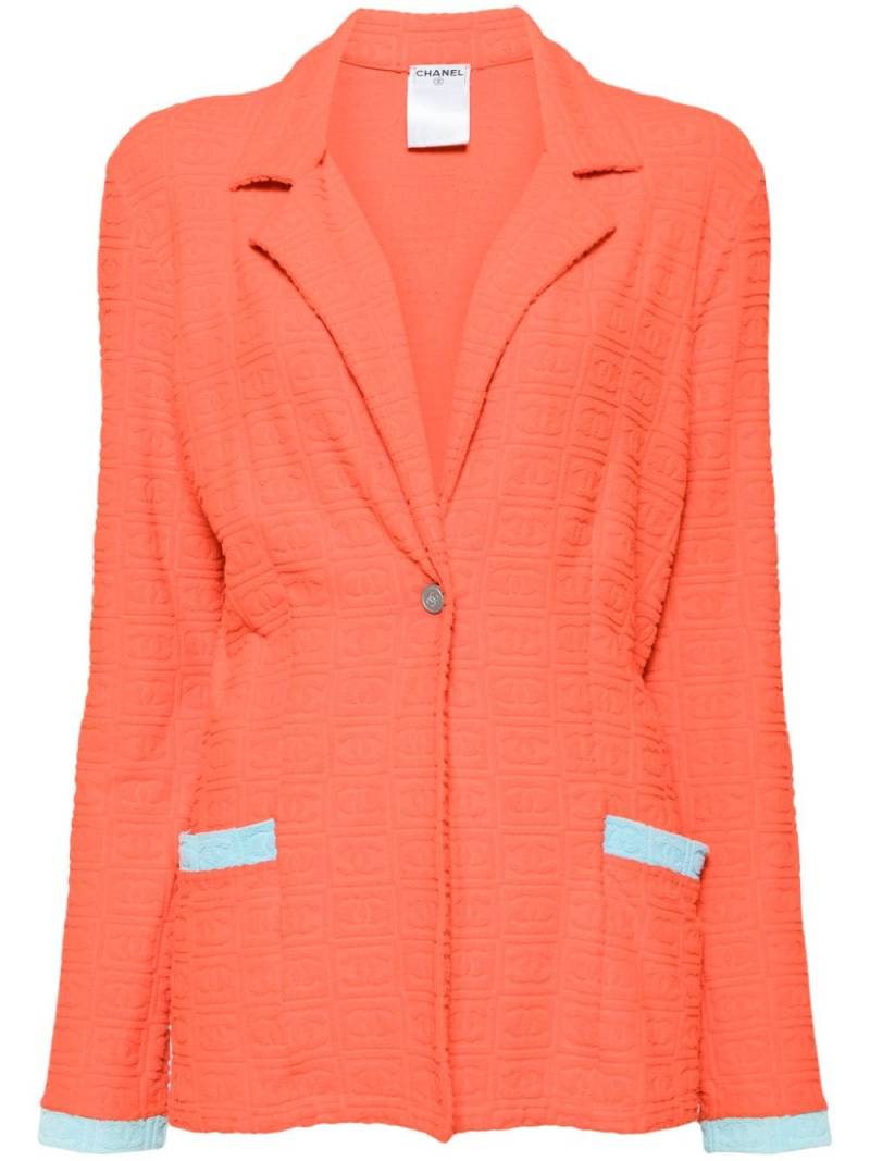 CHANEL Pre-Owned 2000s CC single-breasted blazer - Orange von CHANEL Pre-Owned