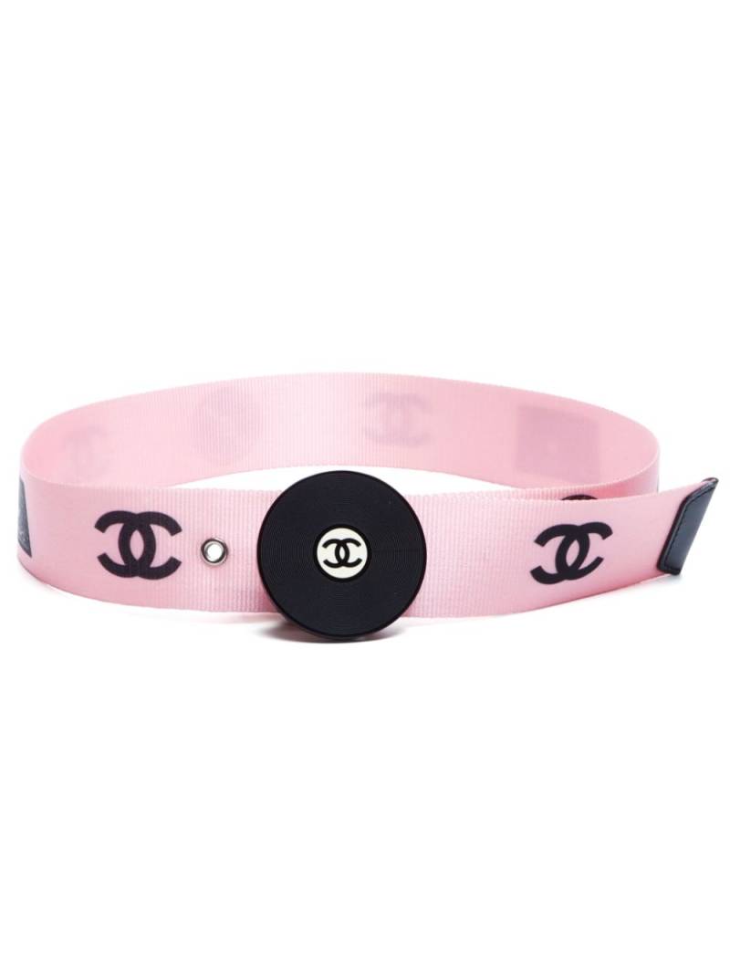 CHANEL Pre-Owned 2000s Record CC belt - Pink von CHANEL Pre-Owned