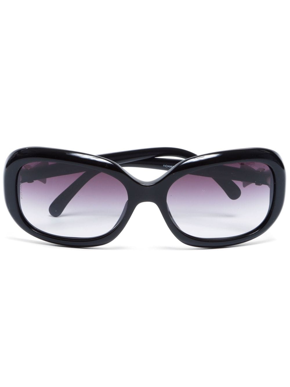 CHANEL Pre-Owned 2000s Ribbon sunglasses - Black von CHANEL Pre-Owned