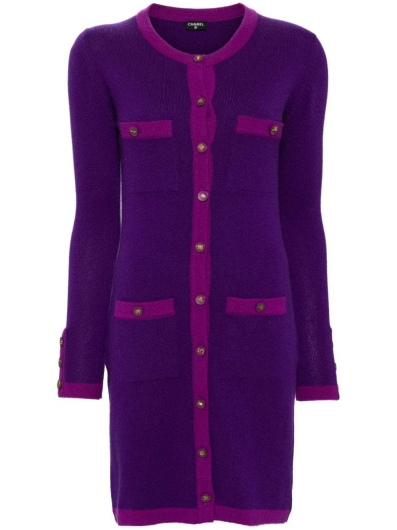 CHANEL Pre-Owned 2000s cardigan dress - Purple von CHANEL Pre-Owned