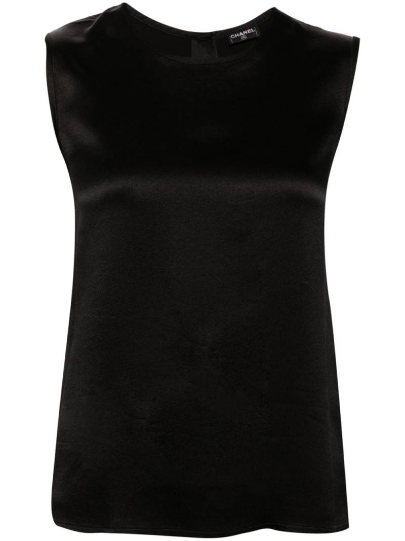 CHANEL Pre-Owned 2000s silk tank top - Black von CHANEL Pre-Owned