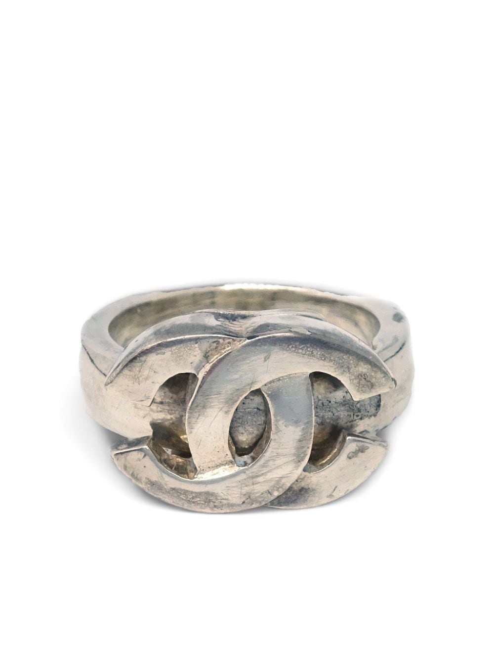 CHANEL Pre-Owned 2001 CC ring - Silver von CHANEL Pre-Owned