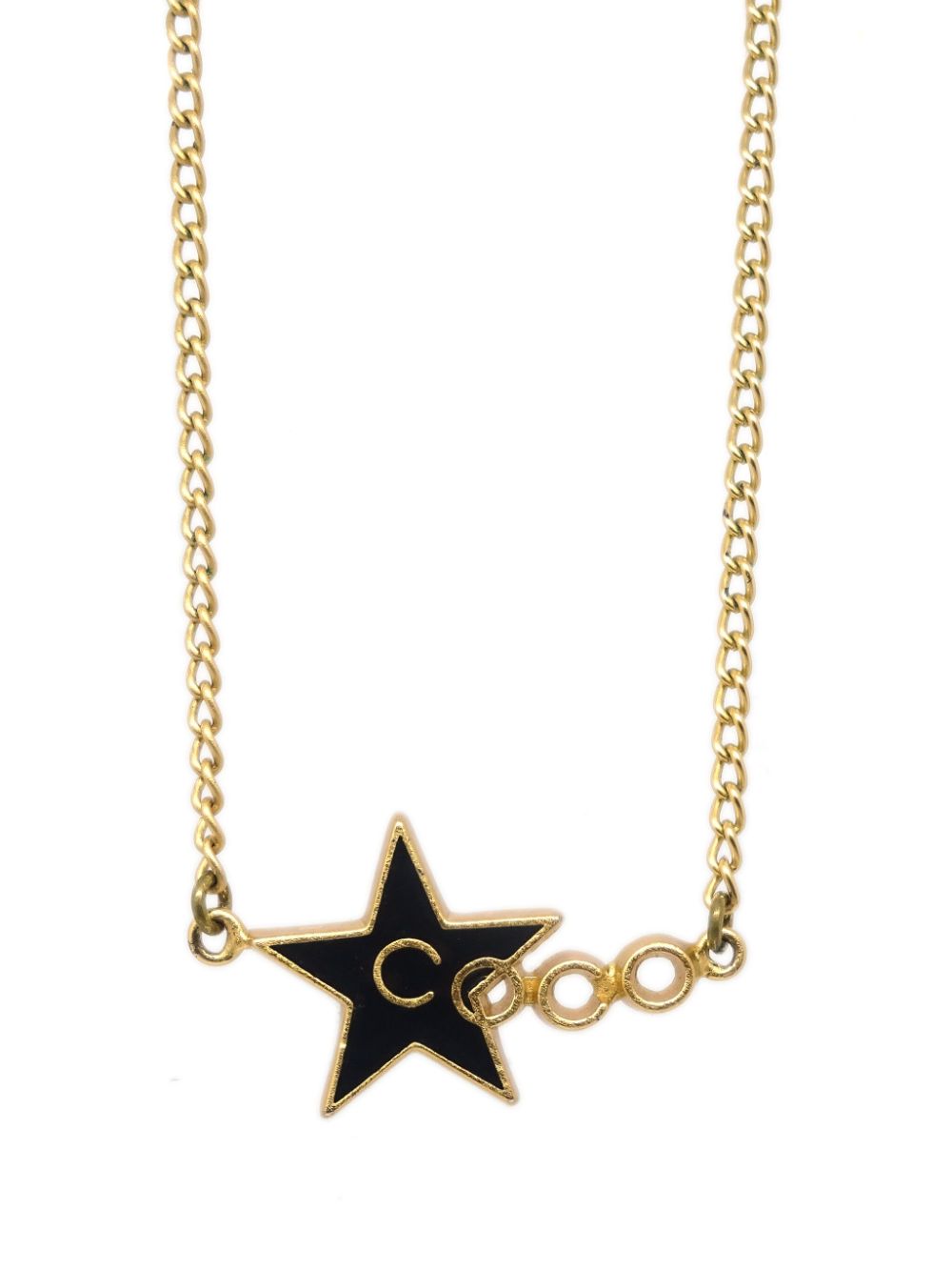 CHANEL Pre-Owned 2001 Coco star-pendant necklace - Gold von CHANEL Pre-Owned