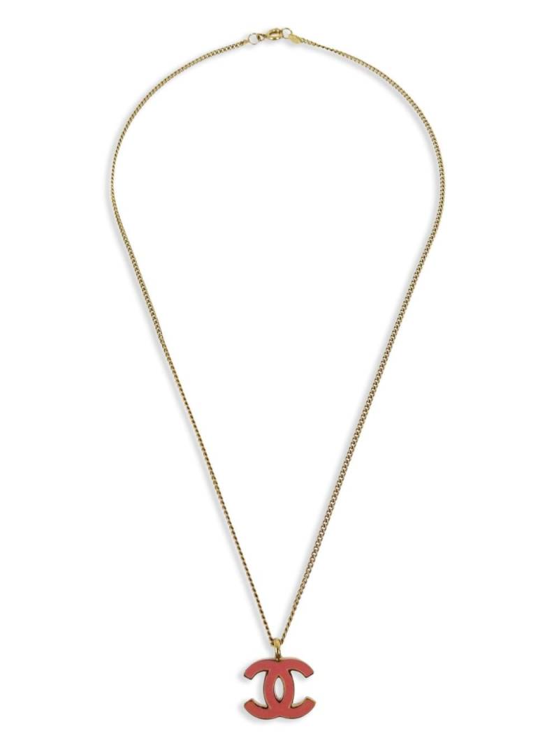 CHANEL Pre-Owned 2001 gold-plated CC necklace von CHANEL Pre-Owned