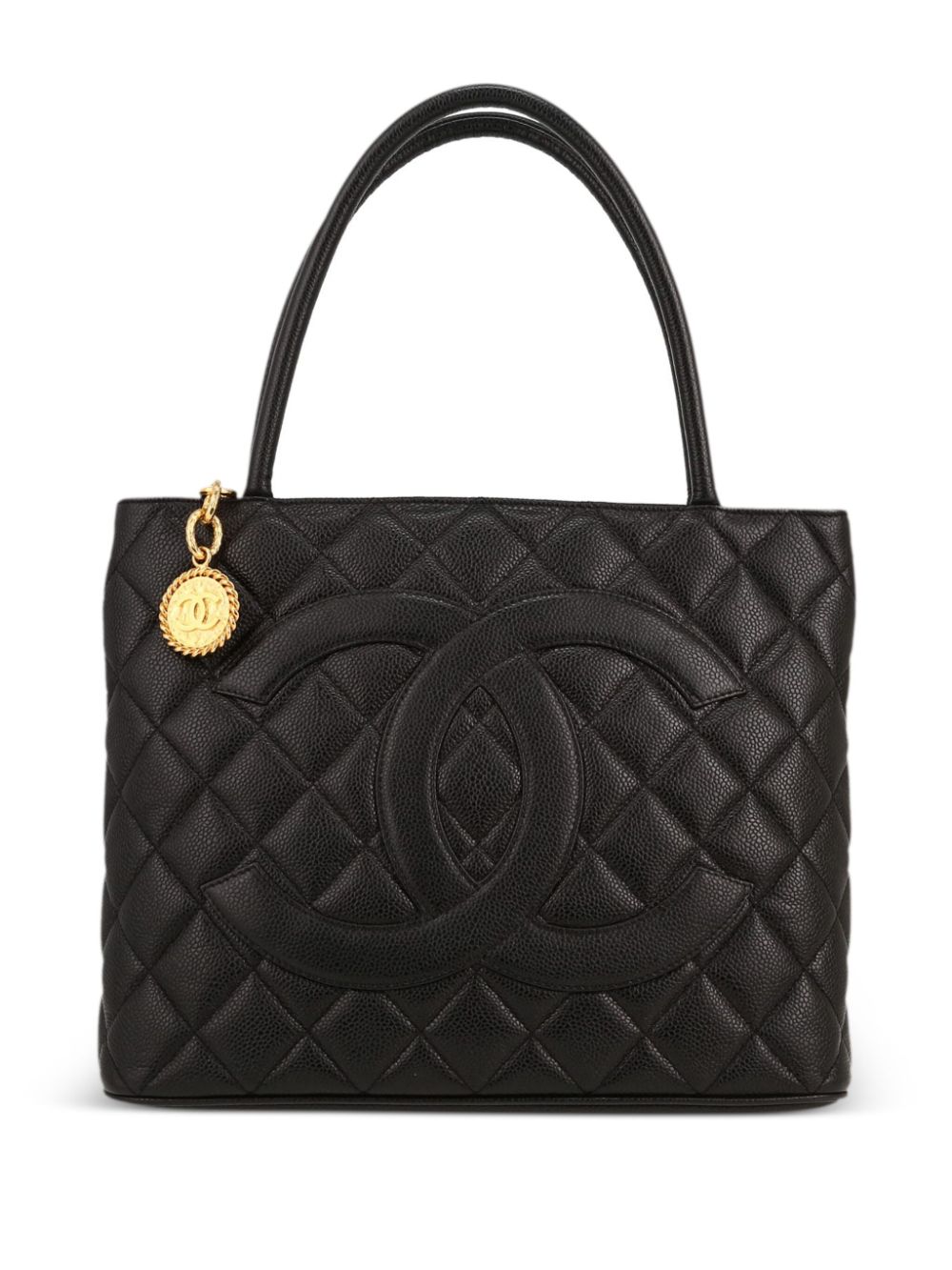 CHANEL Pre-Owned 2002 Medallion tote bag - Black von CHANEL Pre-Owned