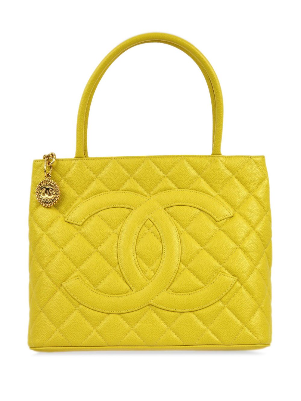 CHANEL Pre-Owned 2002 Medallion tote bag - Yellow von CHANEL Pre-Owned