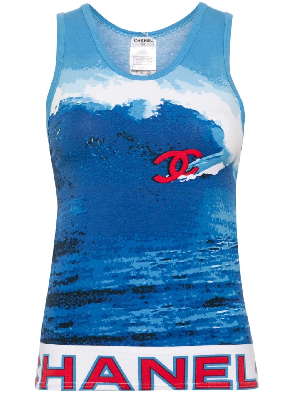 CHANEL Pre-Owned 2002 Surf tank top - Blue von CHANEL Pre-Owned