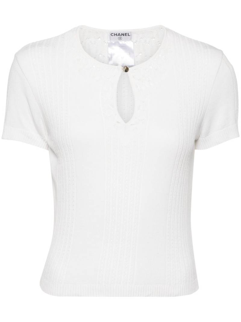 CHANEL Pre-Owned 2002 short-sleeved shirt - White von CHANEL Pre-Owned