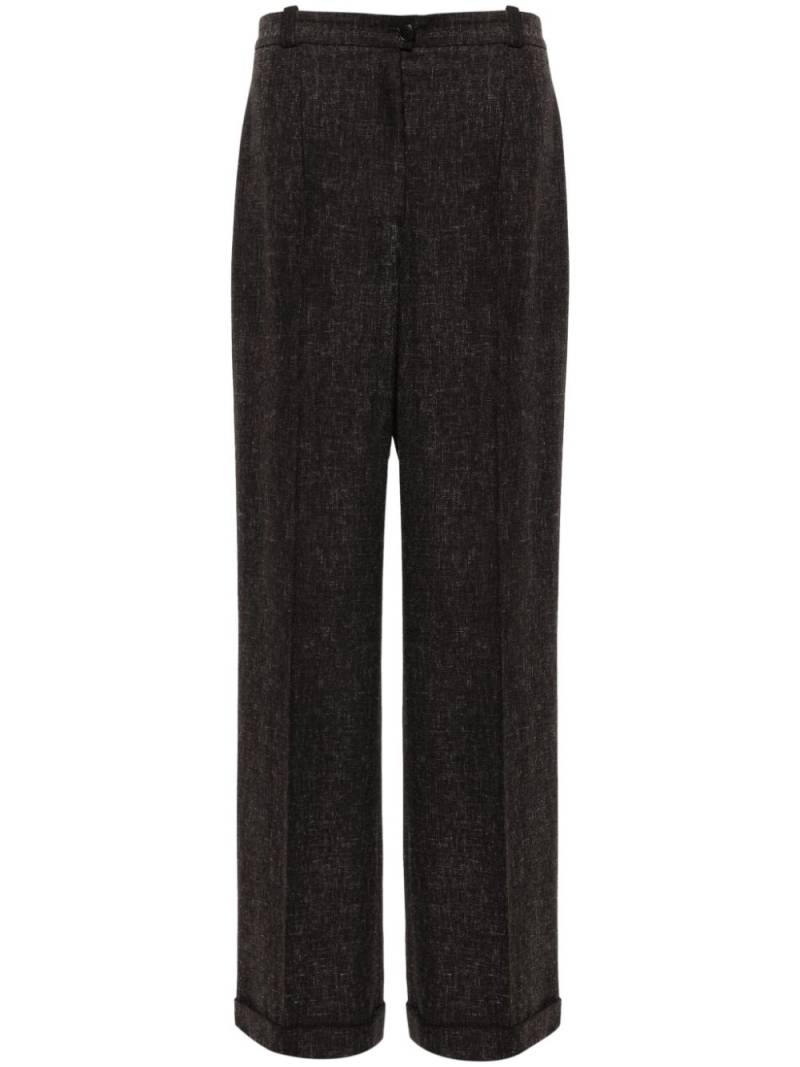 CHANEL Pre-Owned 2002 wool-blend wide-leg trousers - Brown von CHANEL Pre-Owned