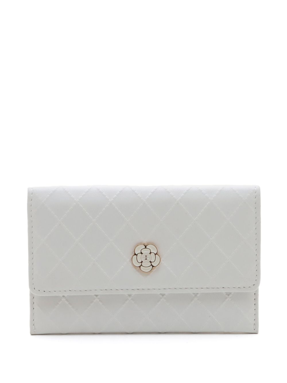 CHANEL Pre-Owned 2004-2005 Camélia card holder - White von CHANEL Pre-Owned