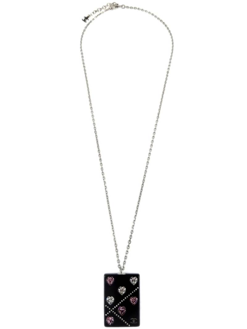 CHANEL Pre-Owned 2004 heart-embellished chain necklace - Silver von CHANEL Pre-Owned