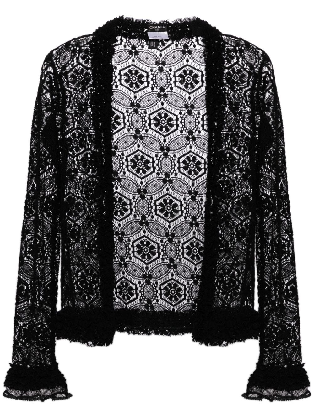 CHANEL Pre-Owned 2004 lace cardigan - Black von CHANEL Pre-Owned