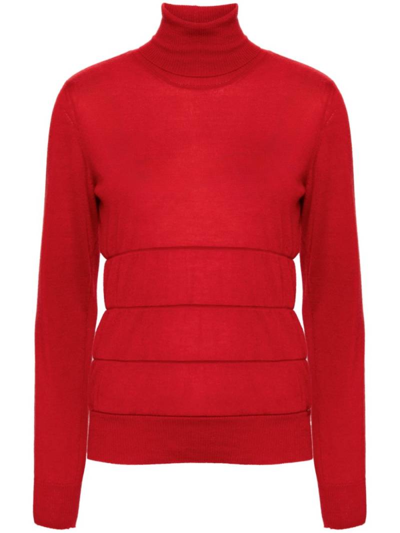 CHANEL Pre-Owned 2004 ribbed cashmere jumper - Red von CHANEL Pre-Owned