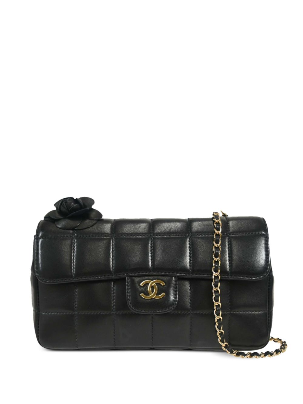 CHANEL Pre-Owned 2005 Choco Bar Camélia shoulder bag - Black von CHANEL Pre-Owned