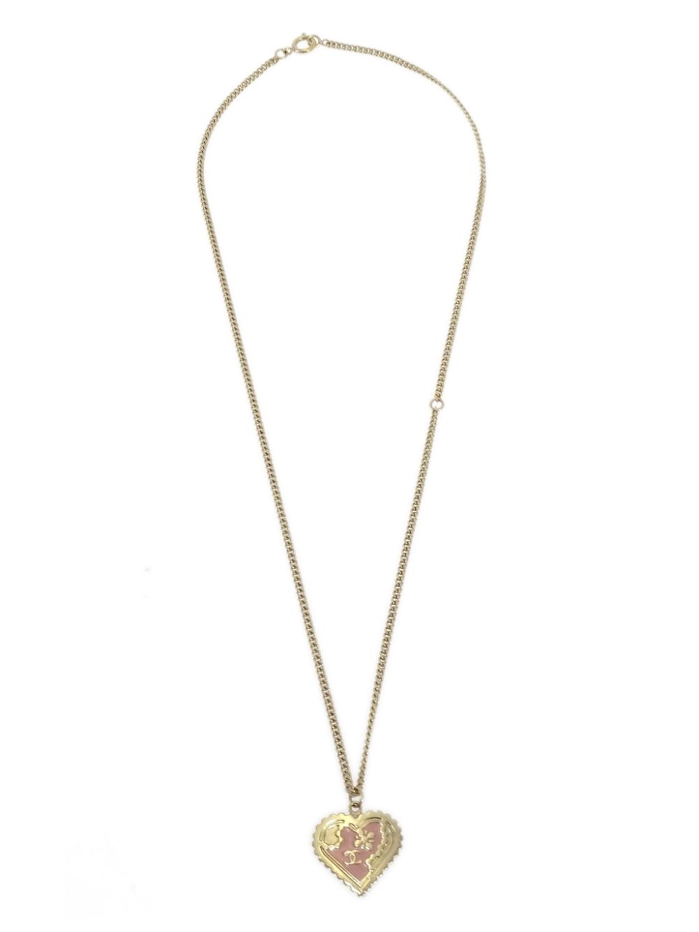 CHANEL Pre-Owned 2005 heart pendant necklace - Gold von CHANEL Pre-Owned