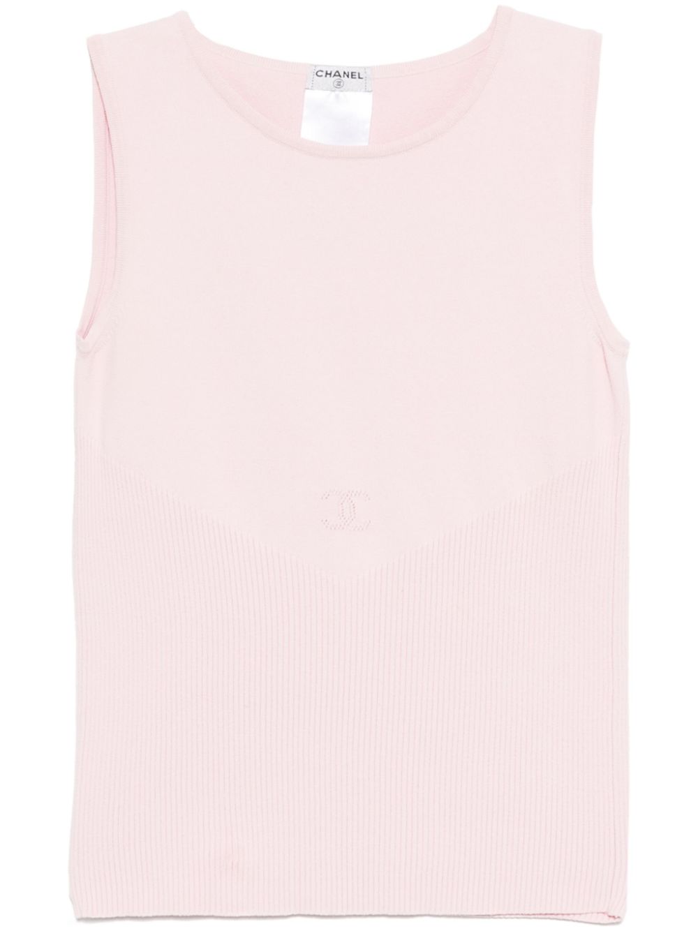 CHANEL Pre-Owned 2005 knitted tank top - Pink von CHANEL Pre-Owned