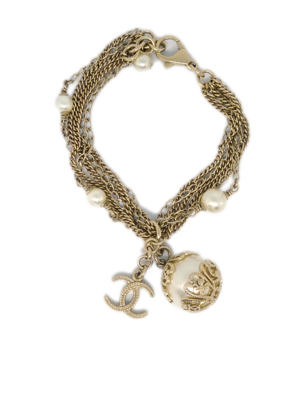 CHANEL Pre-Owned 2006 multi-chain bracelet - Gold von CHANEL Pre-Owned