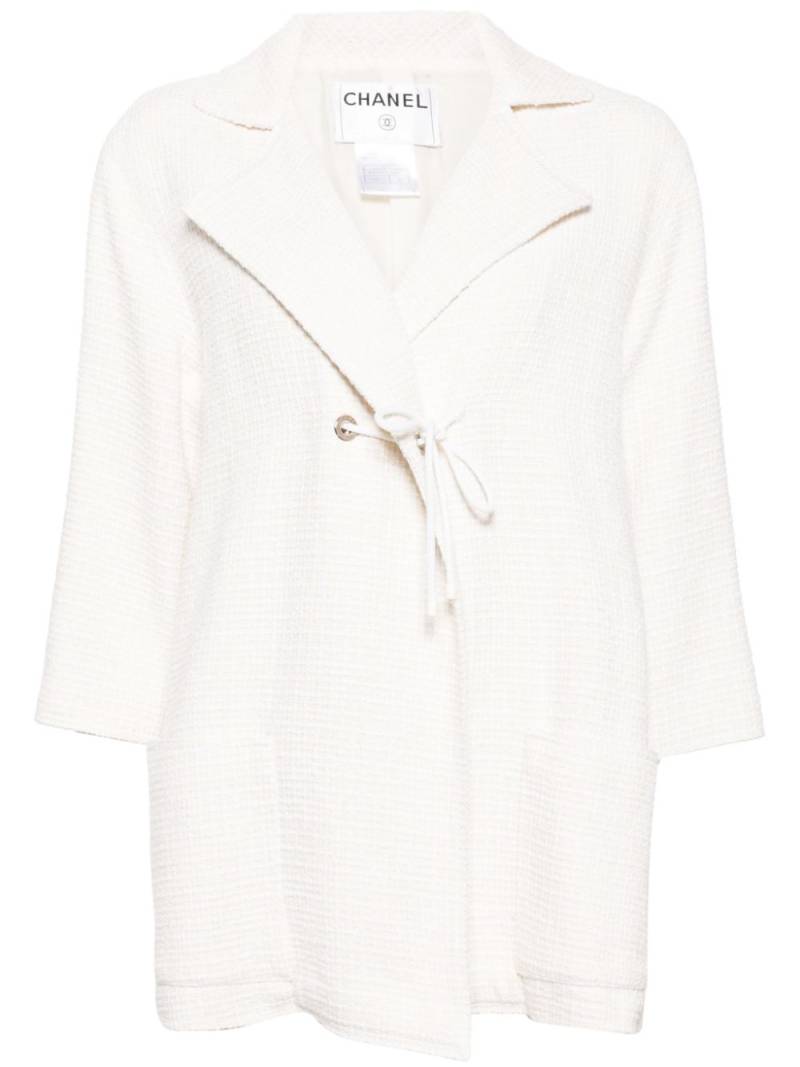 CHANEL Pre-Owned 2007 single-breasted jacket - White von CHANEL Pre-Owned