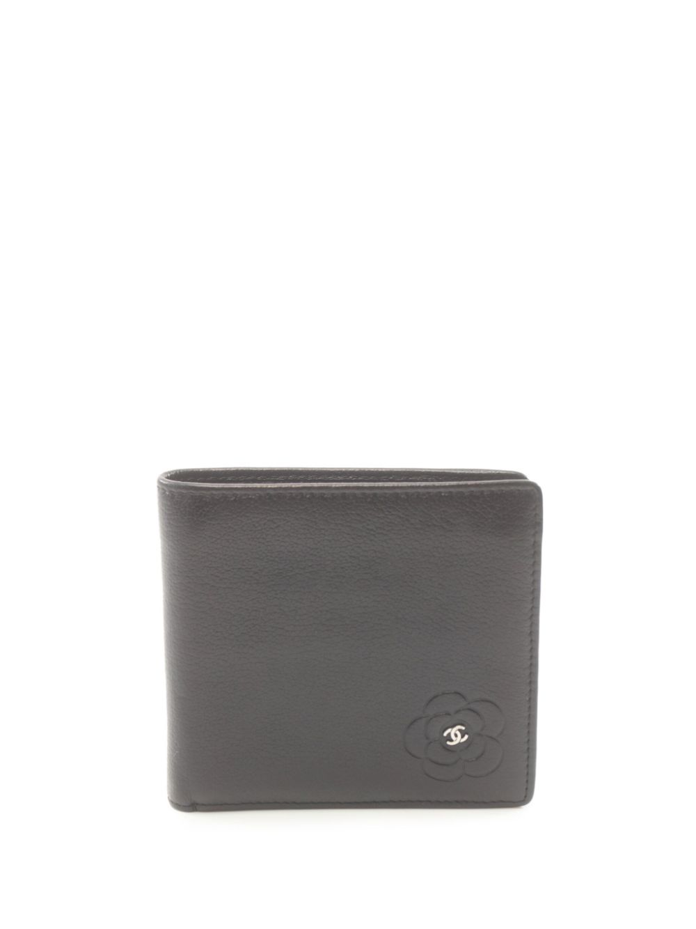 CHANEL Pre-Owned 2008-2009 Camellia bi-fold wallet - Black von CHANEL Pre-Owned